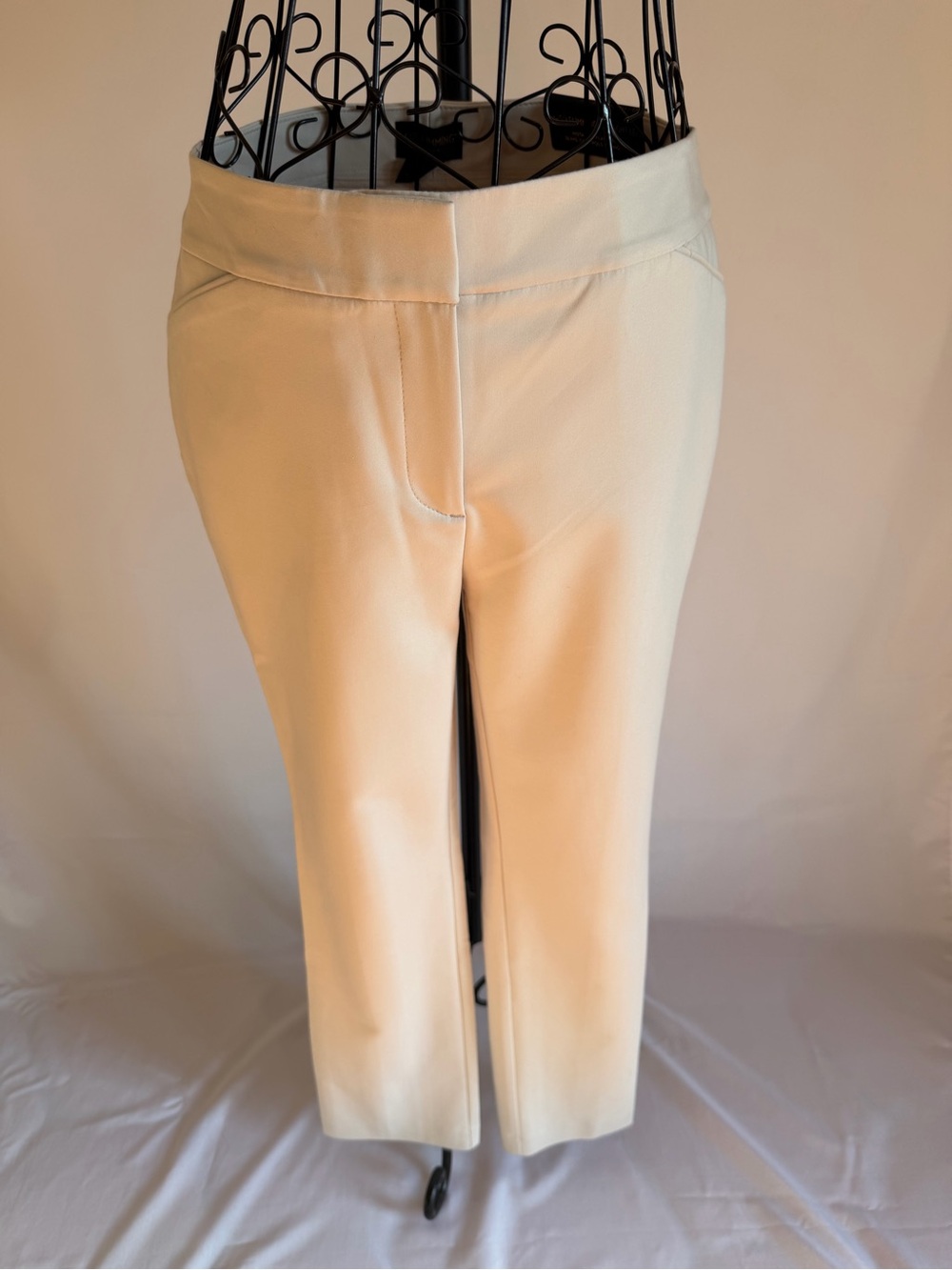 Chico’s Women's Cream Straight-Leg Dress Pants